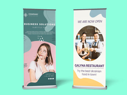 Retractable Deluxe Wide Base Roll Up Banner