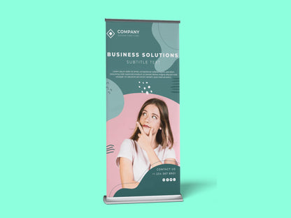 Retractable Deluxe Wide Base Roll Up Banner