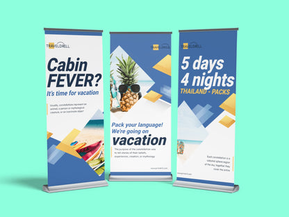 Retractable Deluxe Wide Base Roll Up Banner